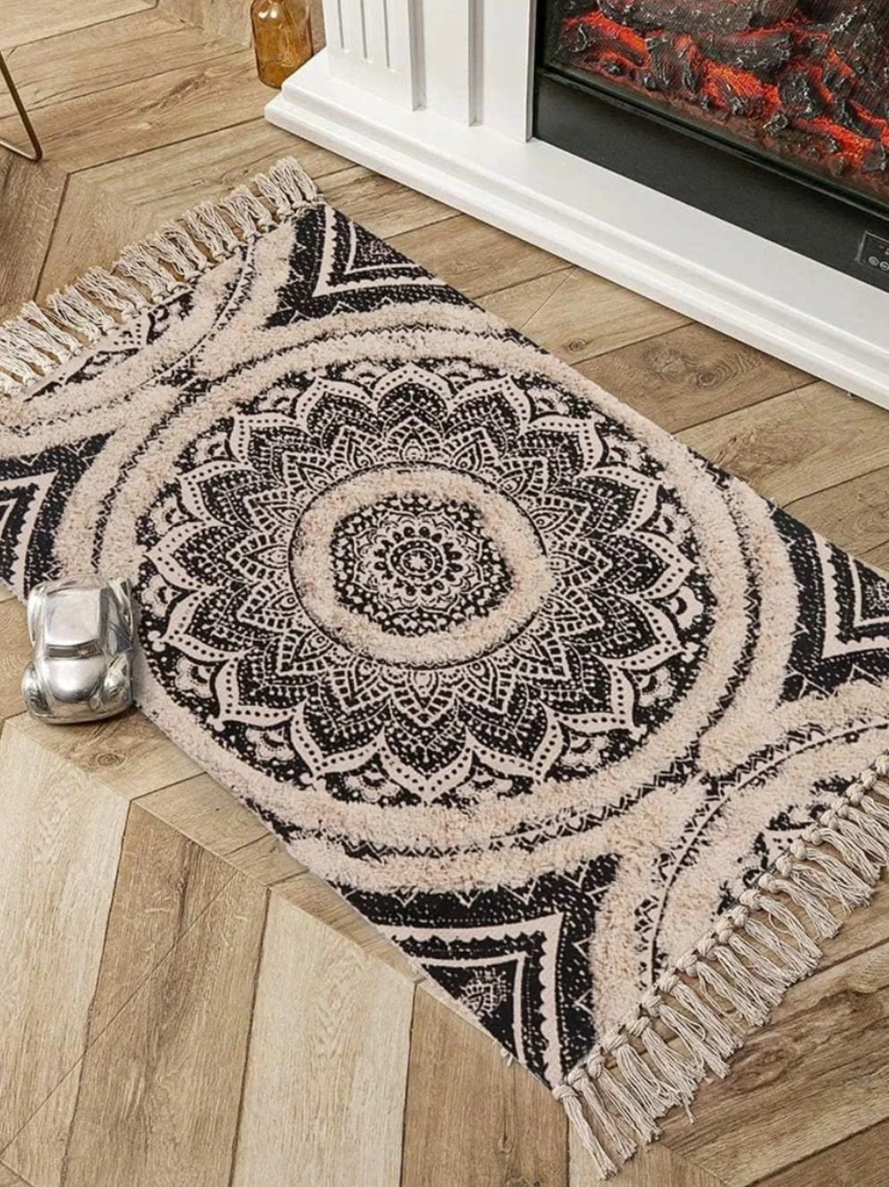 Bohemian Mandala Fringe Area Rug 2*3ft